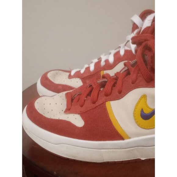 Nike Dunk High Up Cinnabar Red Gold Sneakers Shoes DH3718-600 Women’s Size 9.5 - Picture 8 of 13